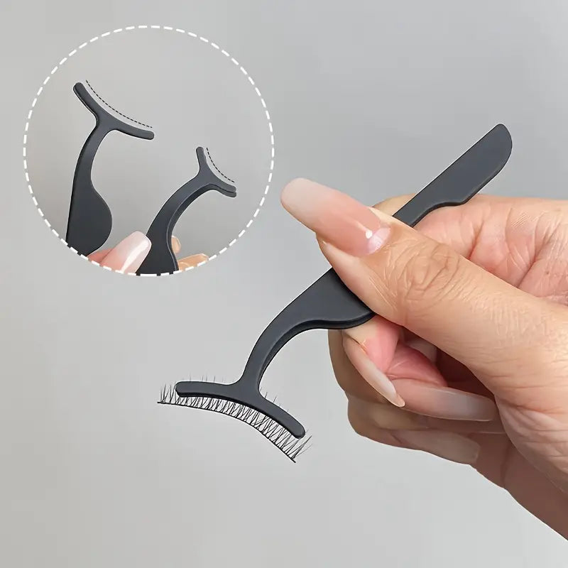 Stainless Steel False Eyelash Tweezer ملقط الرموش الصناعية