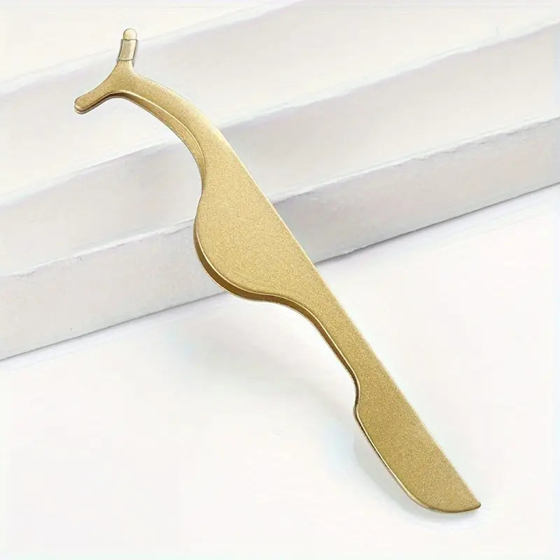 Stainless Steel False Eyelash Tweezer ملقط الرموش الصناعية