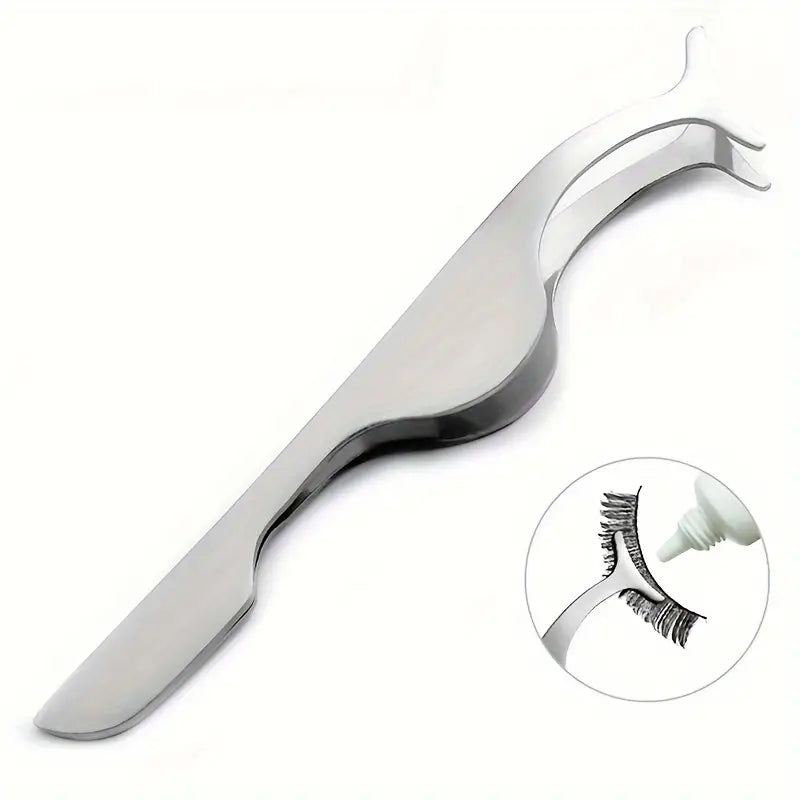 Stainless Steel False Eyelash Tweezer ملقط الرموش الصناعية
