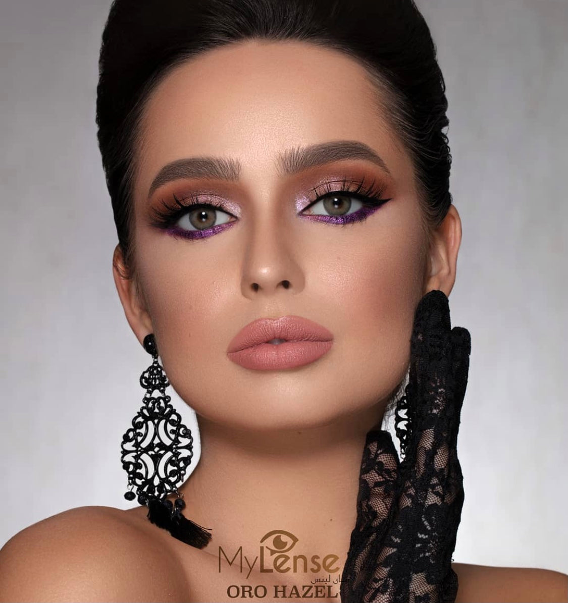 My Lens Oro Hazel with Solution @ ماي لينس - اورو هازيل مع محلول
