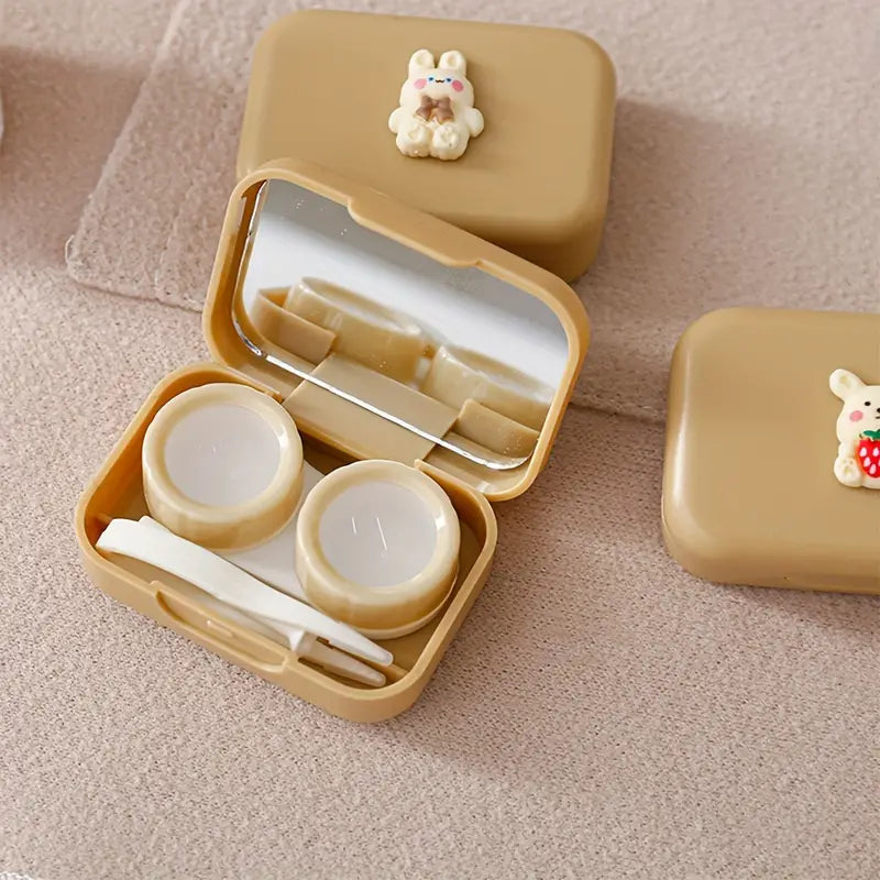 Milktea Bear Contact Lens Kit Case