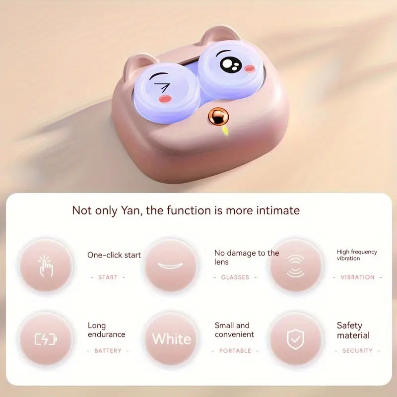 Portable Ultrasonic Contact Lens Cleaner