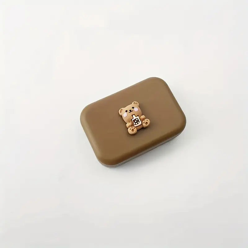 Milktea Bear Contact Lens Kit Case