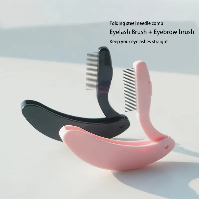 NEW Cali Folding Eyelash Comb - Pink مشط الرموش القابل للطوي