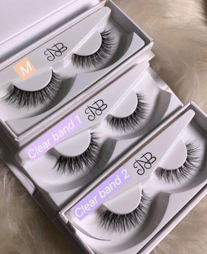Nora Lashes: Clear Band 1 @ نورا - رموش كلير باند